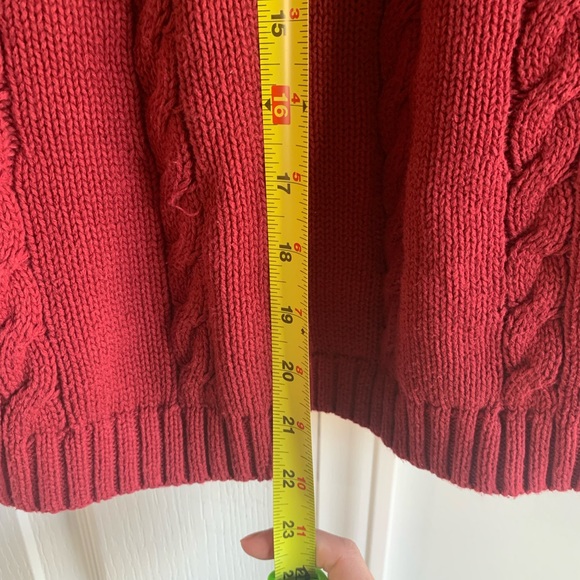 NorthStyle Women's Rich Red Cable Knit Sweater - Picture 10 of 11
